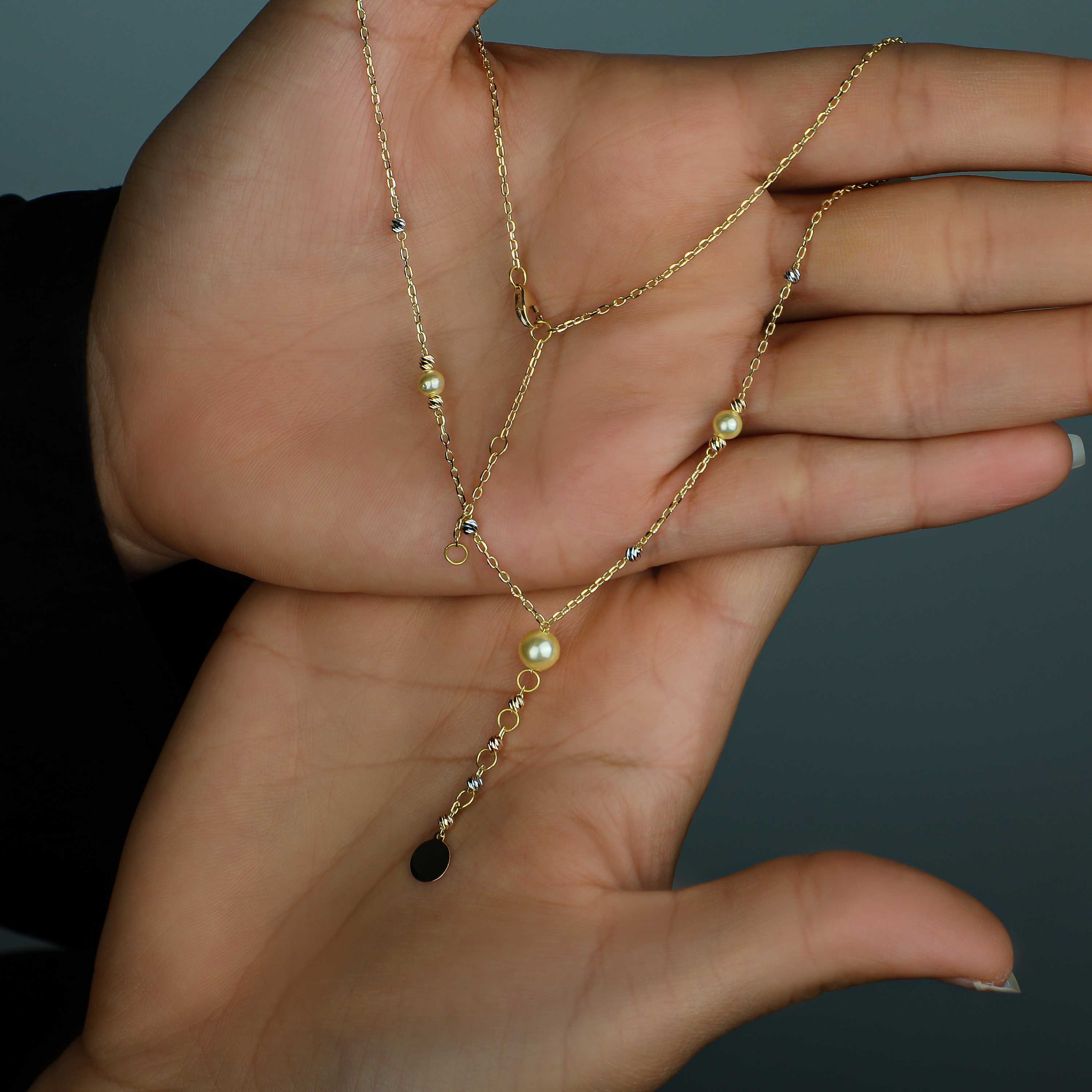 18 karat gold choker, made in Turkey - (H-0921)